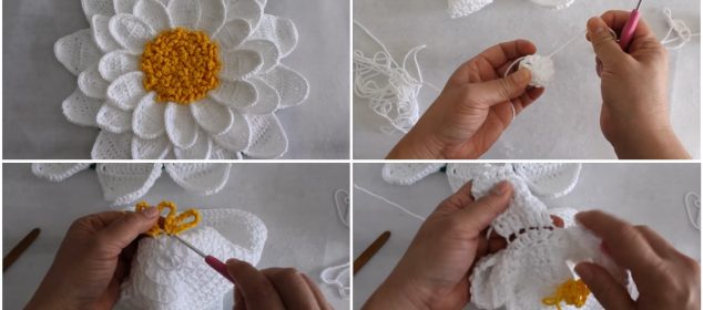 Comment Faire Cett Belle Fleur en Crochet