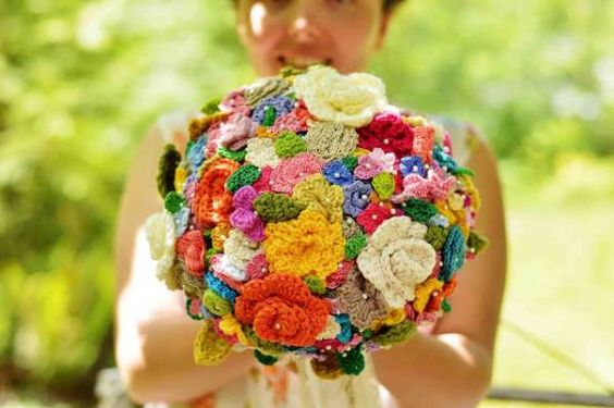 Bouquets Mariée Crochet 9