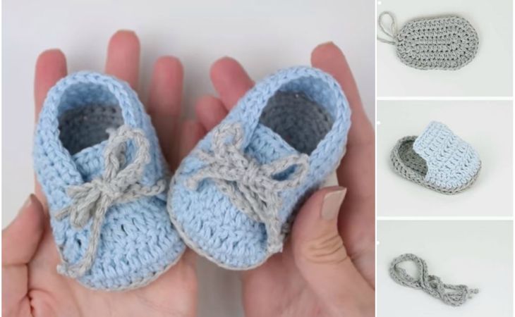 Chaussons Au Crochet Pour Bebe