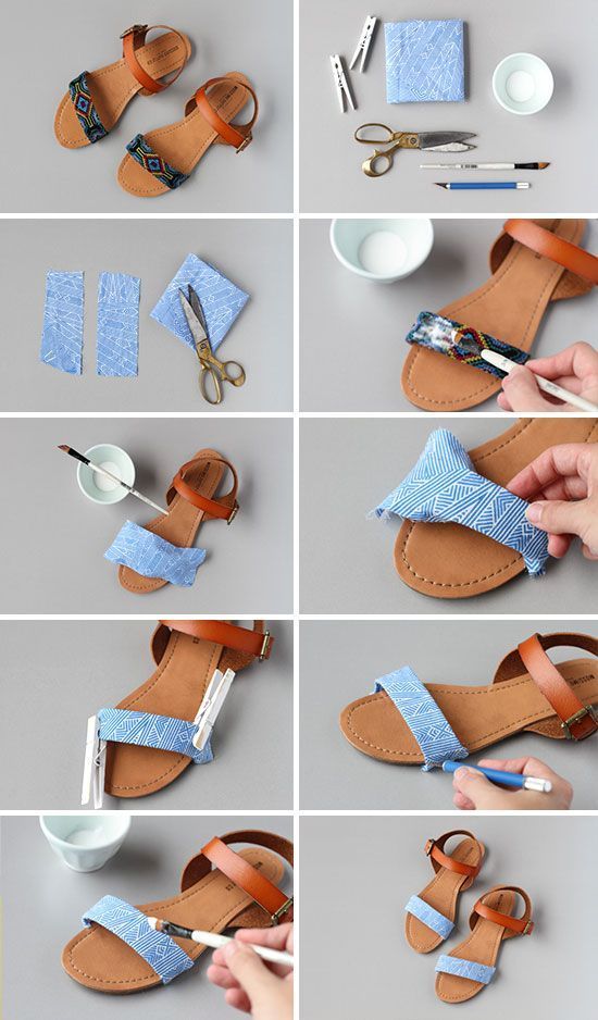 Comment customiser sandales 4