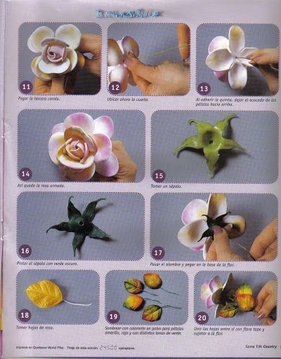 Comment faire fleurs carton mousse 6