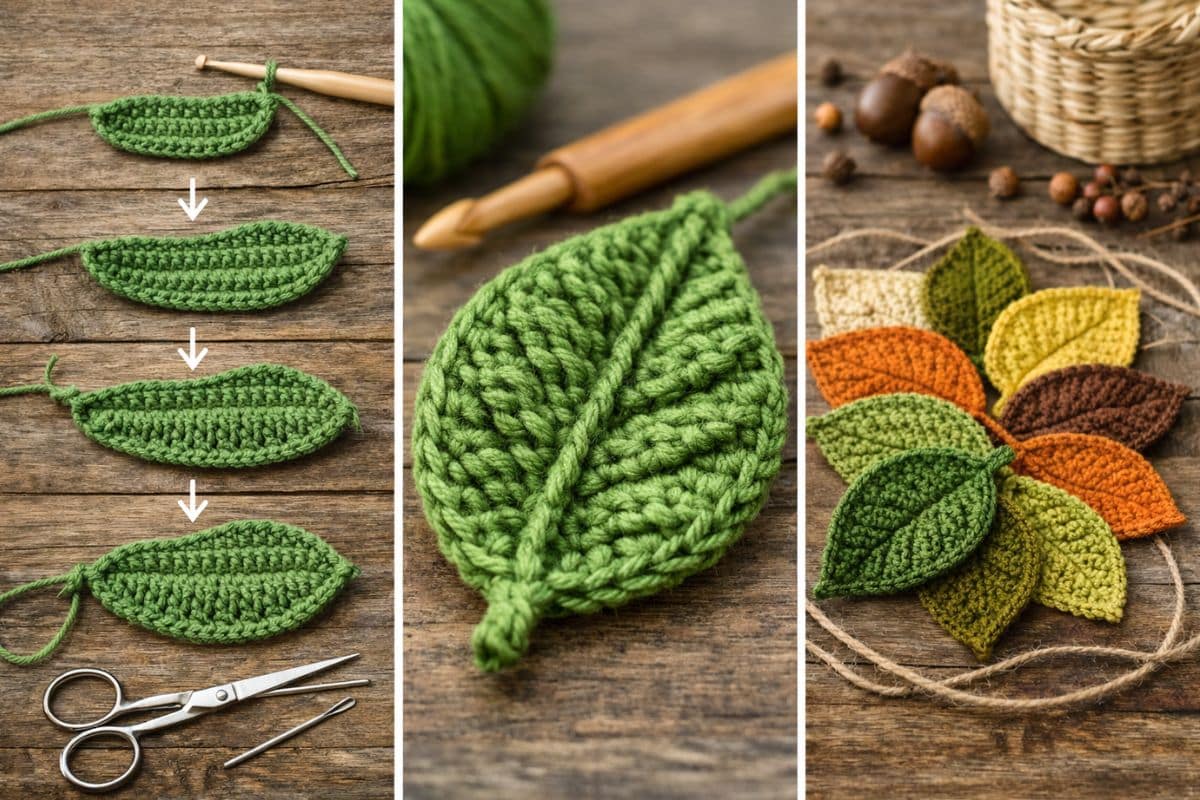 Crochet – Feuilles et leurs motifs