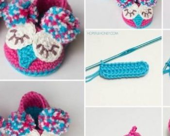 Crocheter Chausson Bébé Hibou