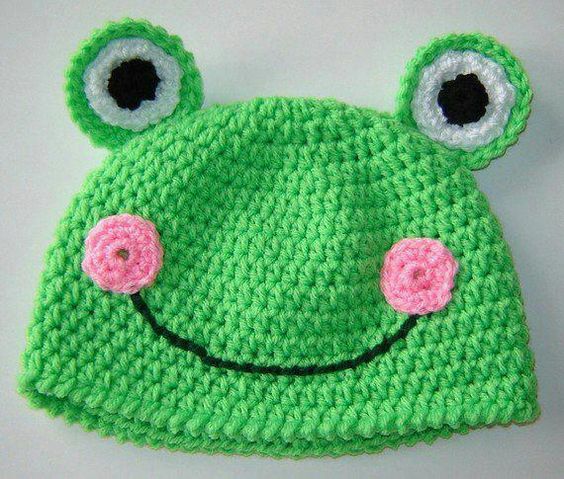 Crocheter bonnet grenouille 1