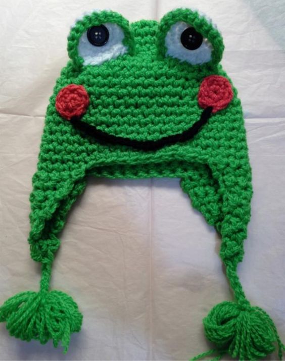 Crocheter bonnet grenouille 3