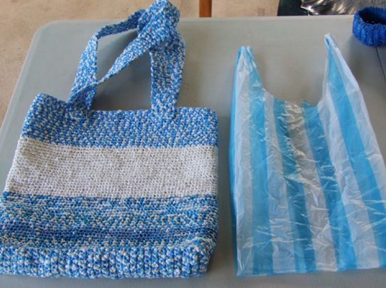 DIY avec sacs plastiques 1
