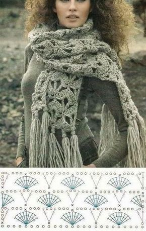 Echarpe crochet Tutoriel 7