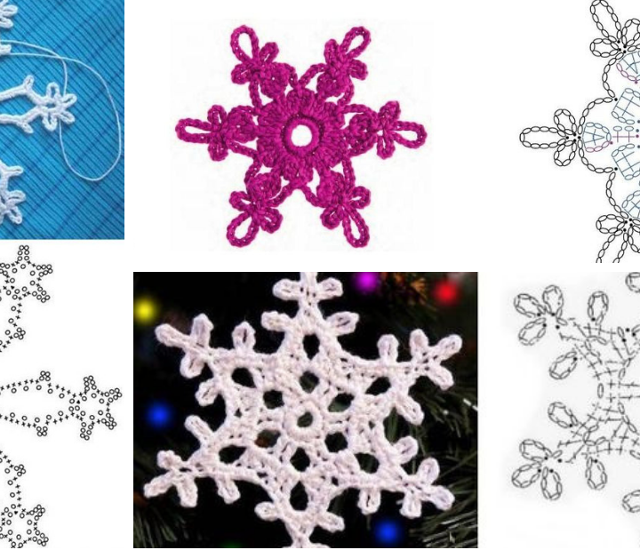 Flocon de Neige au Crochet- Idées et Tuteriel