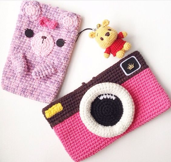 Idées etui téléphone portable Crochet 4