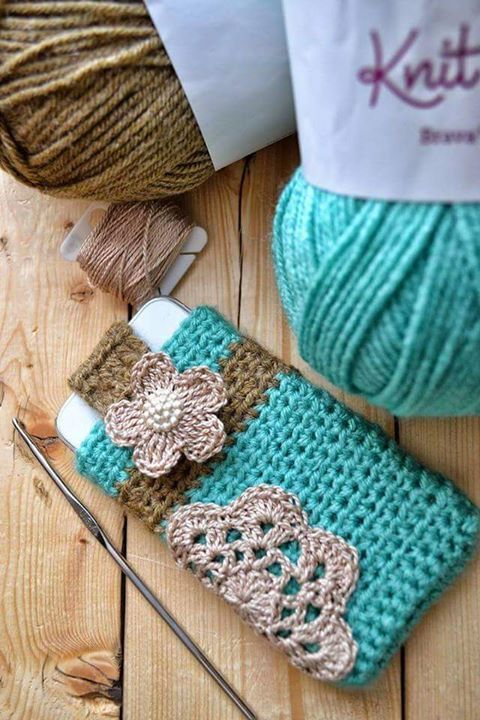 Idées etui téléphone portable Crochet 8