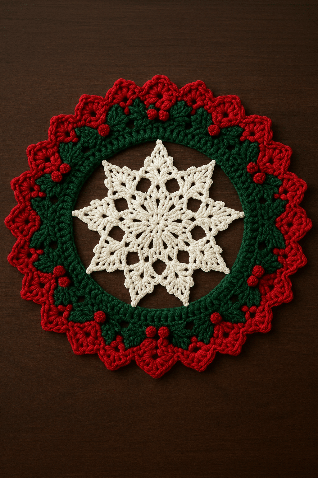 Napperon de Noel au crochet 1