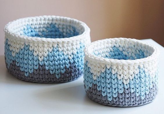 Paniers Rangements Crochet 3
