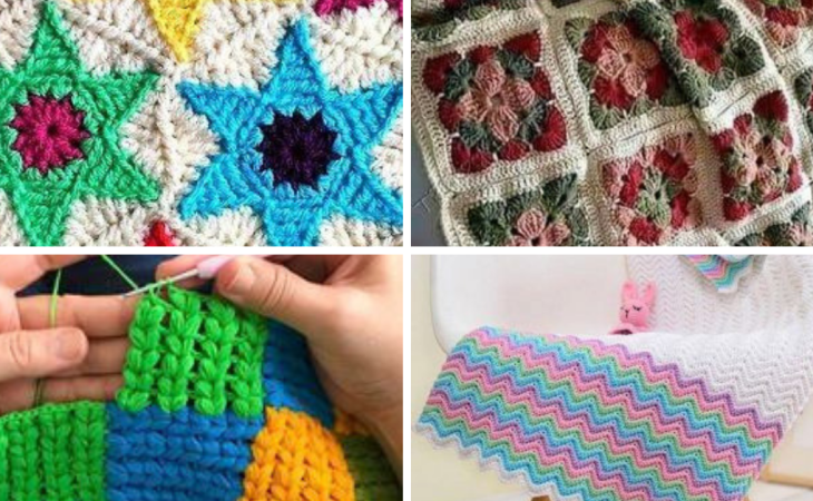 Plaids Au Crochet- Tuto et Idées