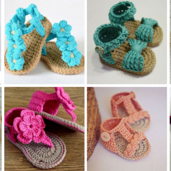 Sandales pour Bebe au Crochet