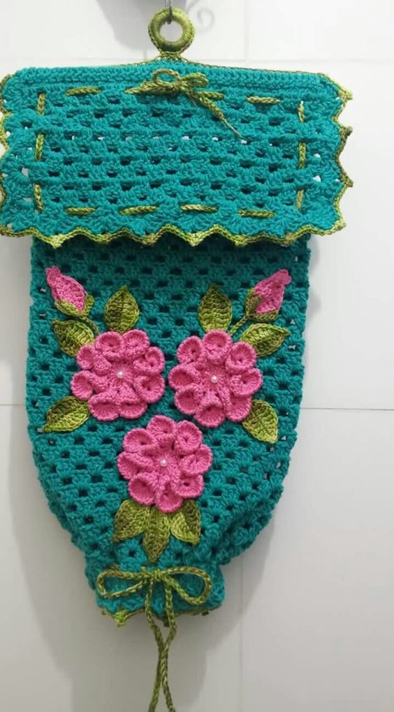 Support Sac Plastique Crochet 7
