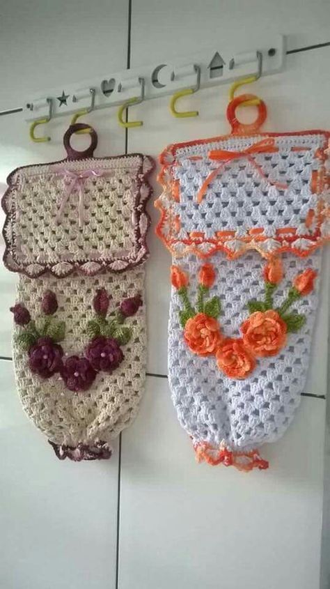 Support Sac Plastique Crochet 9