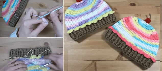 Tuto Bonnet Cup Cake Crochet