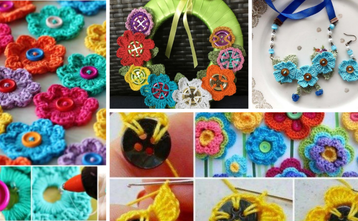 Tuto Bouton Fleur Crochet