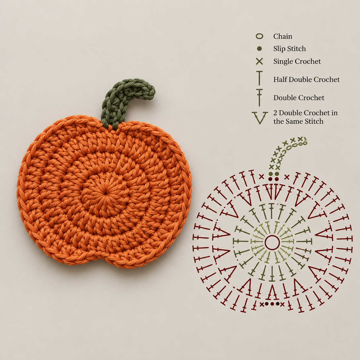 Tutoriel facile pour crocheter une citrouille 3