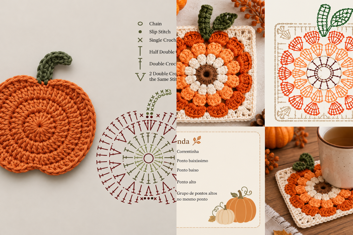 Tutoriel facile pour crocheter une citrouille 4