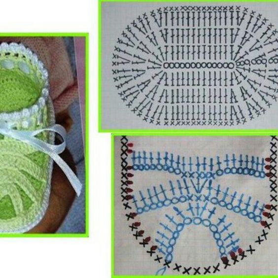 Tutoriels Chaussons B%C3%A9b%C3%A9s Crochet 8
