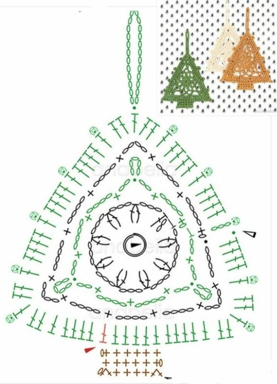 appliques de noel au crochet avec des graphiques 10