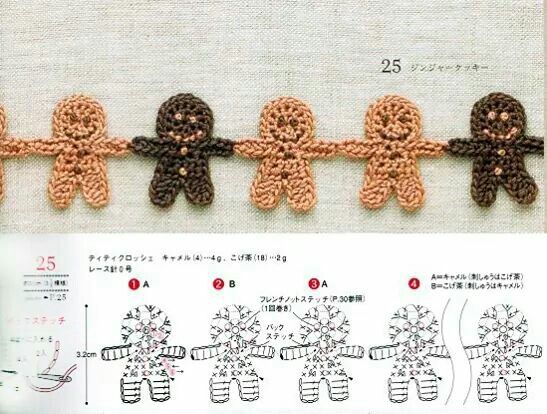 appliques de noel au crochet avec des graphiques 9