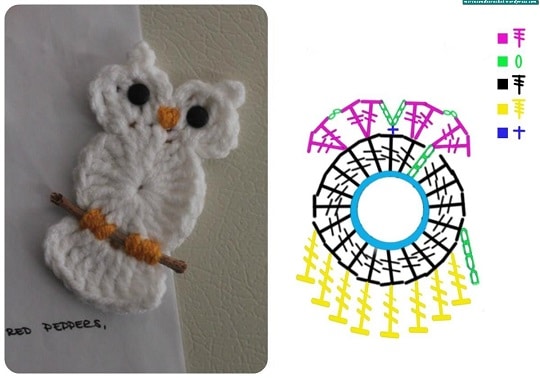 appliques oiseaux au crochet 6