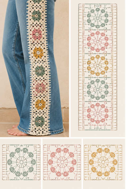 appliquez des carres au crochet sur vos vetements pour un style unique 3