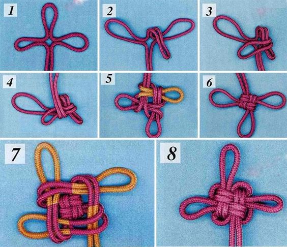 apprendre a faire le noeud chinois 6