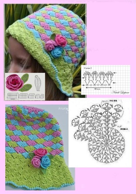 Bonnets d'été au crochet pour enfants - Styles mignons et tendance bonnets ete au crochet pour enfants 4