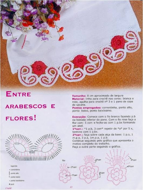 bords en crochet pour serviettes 4