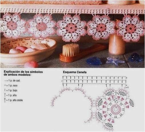 bords en crochet pour serviettes 5