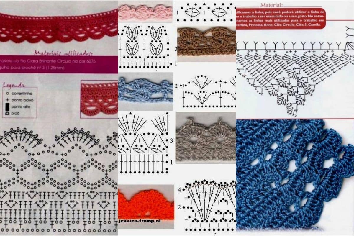 bords en crochet pour serviettes 9
