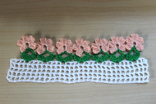 bordure de fleurs au crochet tutoriel 8