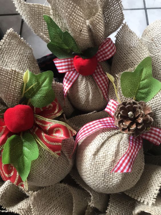 boules de noel en tissu 2