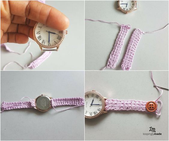 bracelet de montre au crochet 1