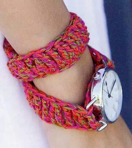 bracelet de montre au crochet 3