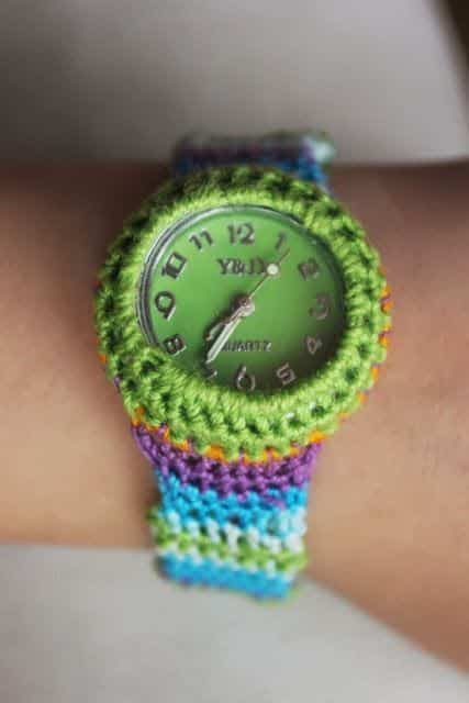 bracelet de montre au crochet 6