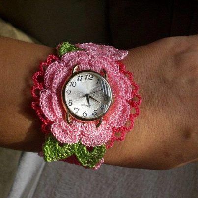 bracelet de montre au crochet 7