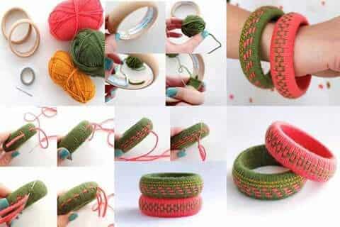 bracelets au crochet pour automne 1