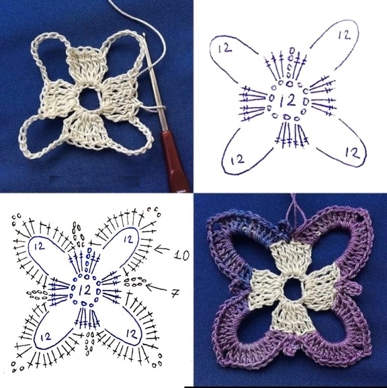carre de fleurs au crochet original 3
