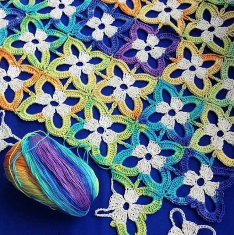 carre de fleurs au crochet original 5