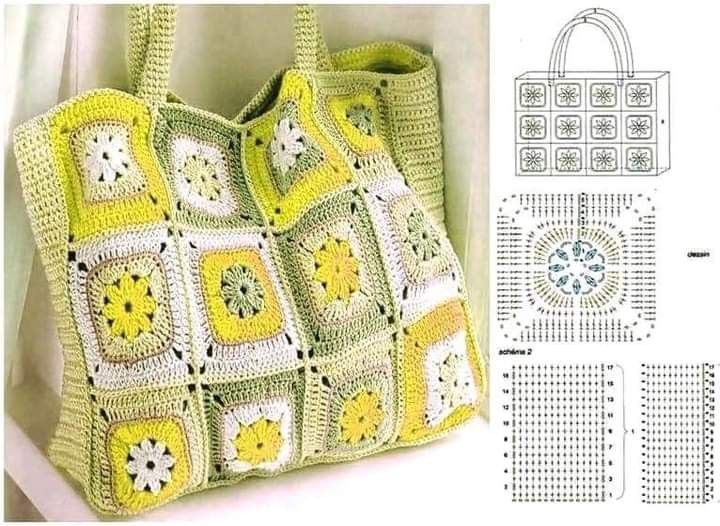 carres au crochet en sacs originaux 6