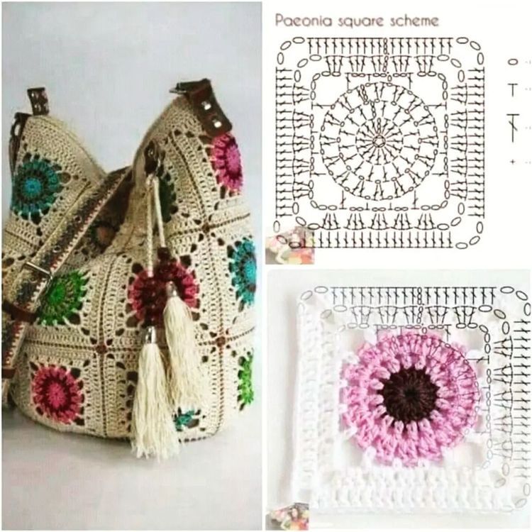 carres au crochet en sacs originaux 7