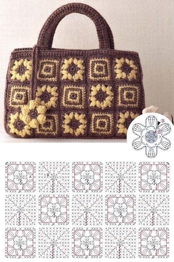 carres au crochet en sacs originaux 8