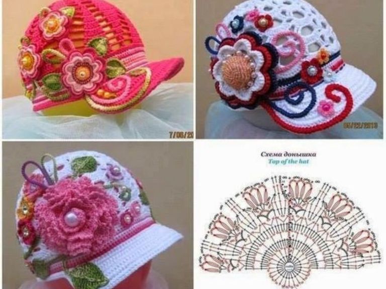 Casquette bébé au crochet- Tuto et idées