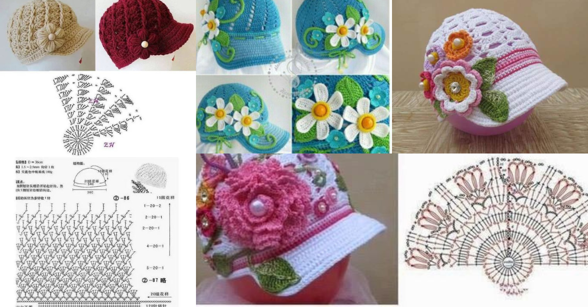 Casquette bébé au crochet- Tuto et idées