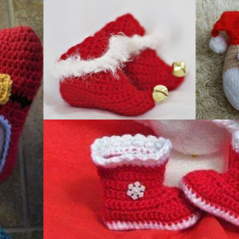 Belles idées de chaussons de Noël au crochet