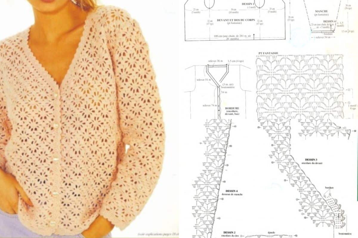 chemisiers au crochet pour temps froid 10